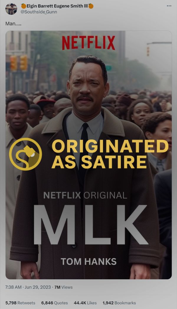 is tom hanks playing mlk