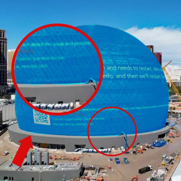 Did Las Vegas Sphere Really Show a Windows Error Message? | Snopes.com