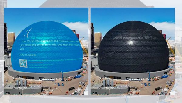 Did Las Vegas Sphere Really Show a Windows Error Message? | Snopes.com