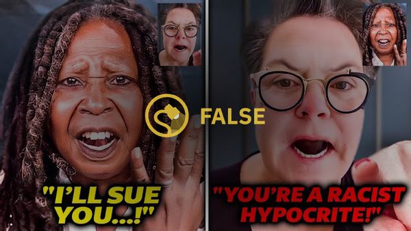 A popular YouTube video claimed that Whoopi Goldberg had panicked after Rosie O'Donnell destroyed her publicly.