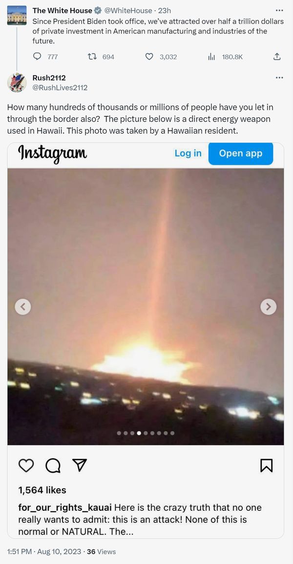 direct energy weapon hawaii wildfires maui