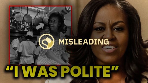 A video claimed without evidence that Michelle Obama mistreated family chef Tafari Campbell.