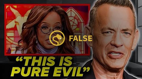 An online video falsely claimed that Tom Hanks had revealed Oprah Winfrey had a purported true role in the orchestration of the Maui wildfires.