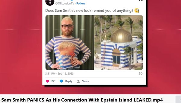 Is Sam Smith connected to Epstein's island?