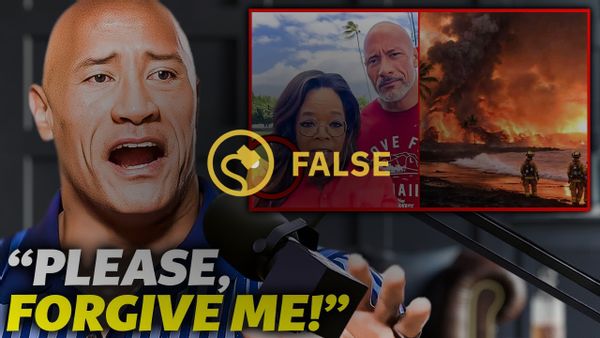A strange YouTube video claimed that The Rock had mistakenly admitted to a shady role in the August 2023 Maui wildfires in Hawaii.