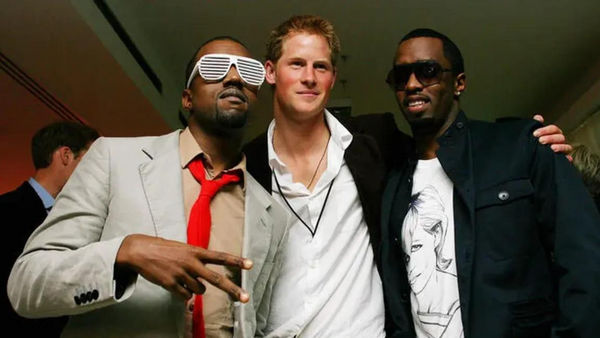 Real Photo of Sean 'Diddy' Combs, Prince Harry and Ye Together ...