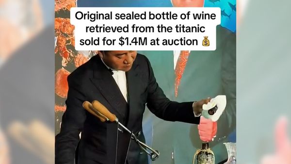 Video Shows Wine Retrieved from Titanic Wreckage Sold for $1.4 Million ...