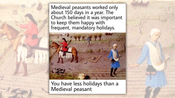 Medieval Peasants Worked Only 150 Days a Year Due to Religious 