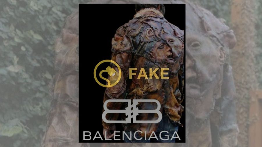 Supposed Balenciaga 'human skin' jacket actually has nothing to do with Balenciaga and was created using latex.