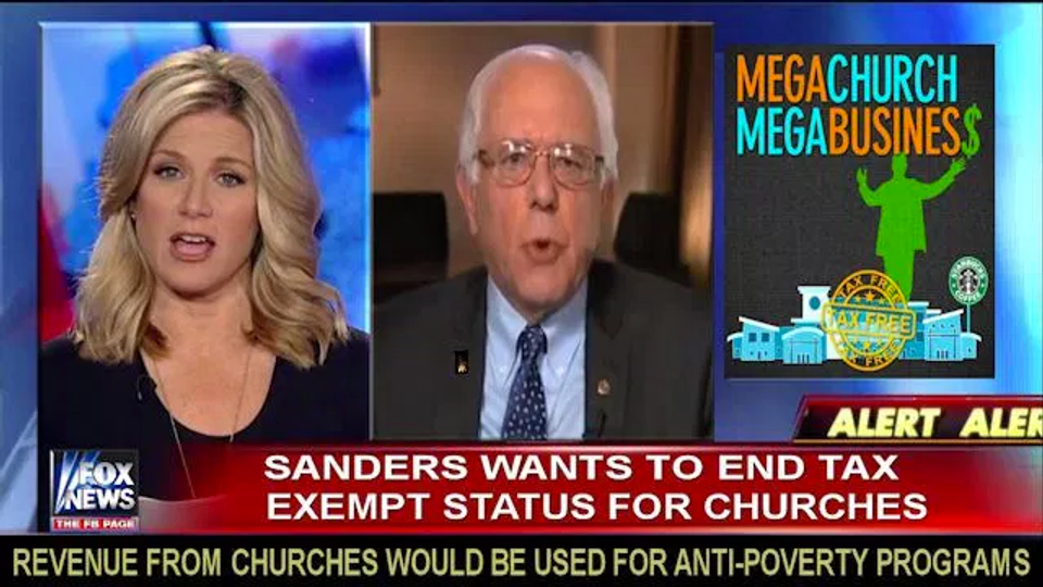 Bernie Sanders Plans To Tax Churches 