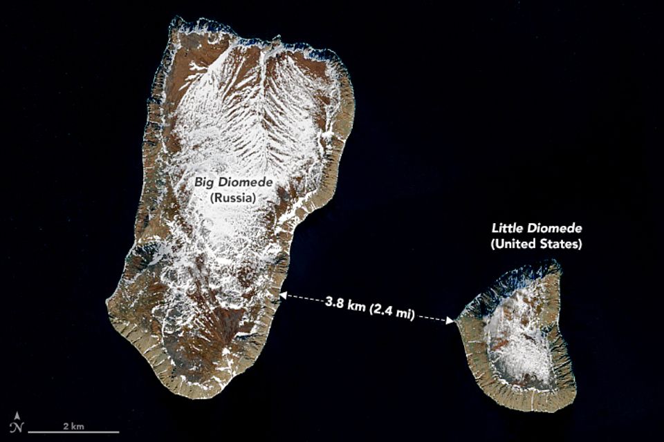 Are Russia S And Alaska S Diomedes Islands Only 2 5 Miles Apart   Diomedes Oli 2017157 