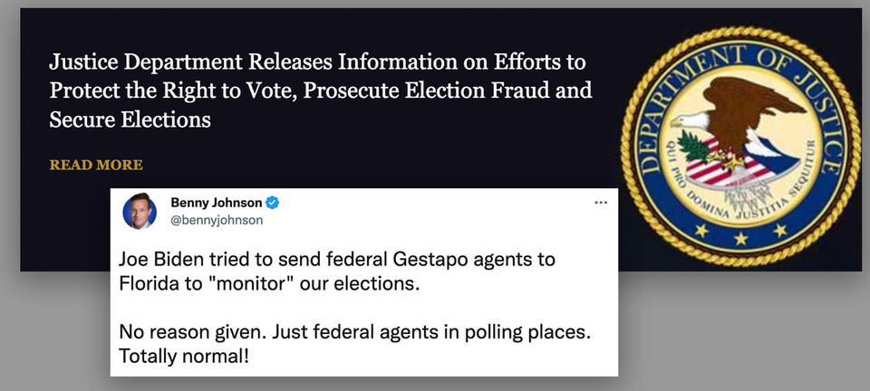 DOJ Election Monitoring Is Neither New Nor Nefarious | Snopes.com