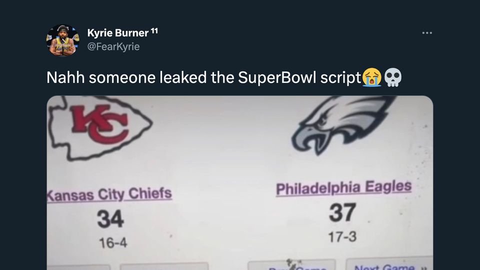 Was a Super Bowl LVII 'Script' Leaked Online?