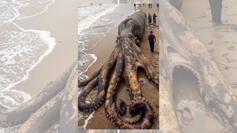 This Giant Octopus Was Photographed on the Coast of Indonesia? | Snopes.com