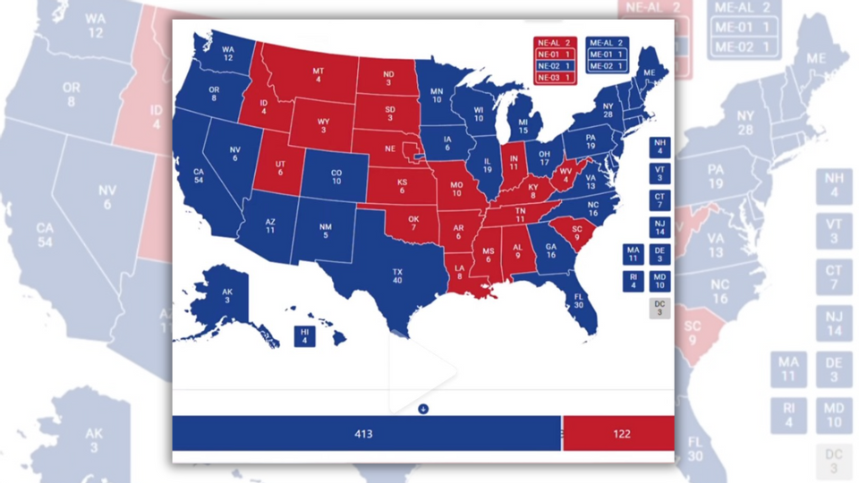 Current Presidential Election Map 2024 - Kelli Melissa